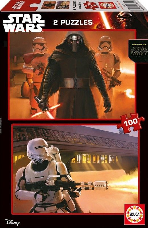 Star Wars Episode VII 2 Puzzles x 100 Pieces- Educa