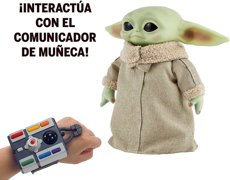 Mattel Plush Baby Yoda Star Wars The Child, Verde, 11 polegadas