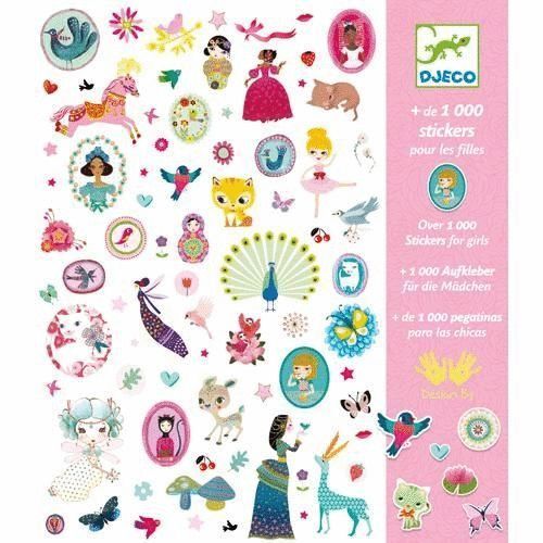 Stickers 1000 - Pour Les Filles . Djeco