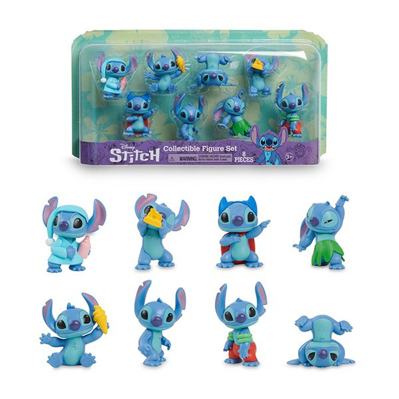 Confezione di 8 personaggi Stitch - Disney — Juguetesland