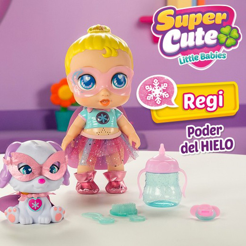 Boneca super-herói Super Cute Regi com animal de estimação e acessórios —  Juguetesland