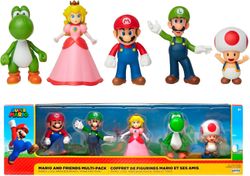 Super Mario Pack 5 figuras Mario y Sus Amigos