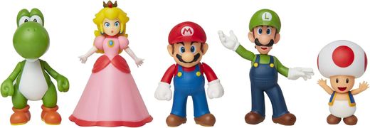 Super Mario Pack 5 figuras Mario y Sus Amigos