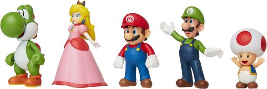 Super Mario Pack 5 figuras Mario y Sus Amigos