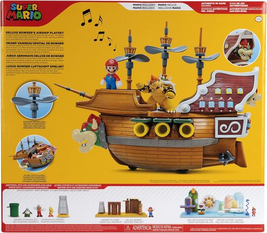 Super Mario Playset Bowser's Deluxe Aircraft