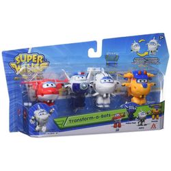 Super Wings - Pack Cuatro Figuras Transformables - Dos Modelos Surtidos!
