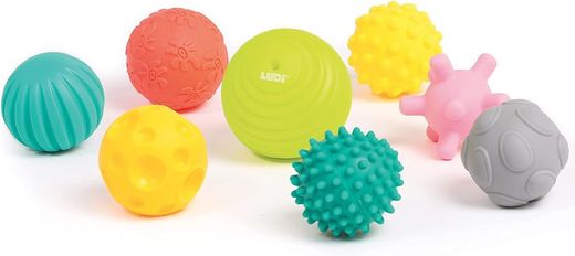 Sortido de 8 bolas sensoriais - Ludi