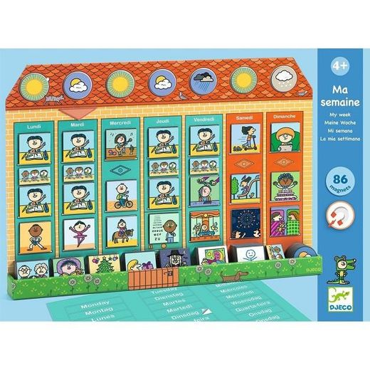 Magnetische Lerntafel – Meine Woche – Djeco