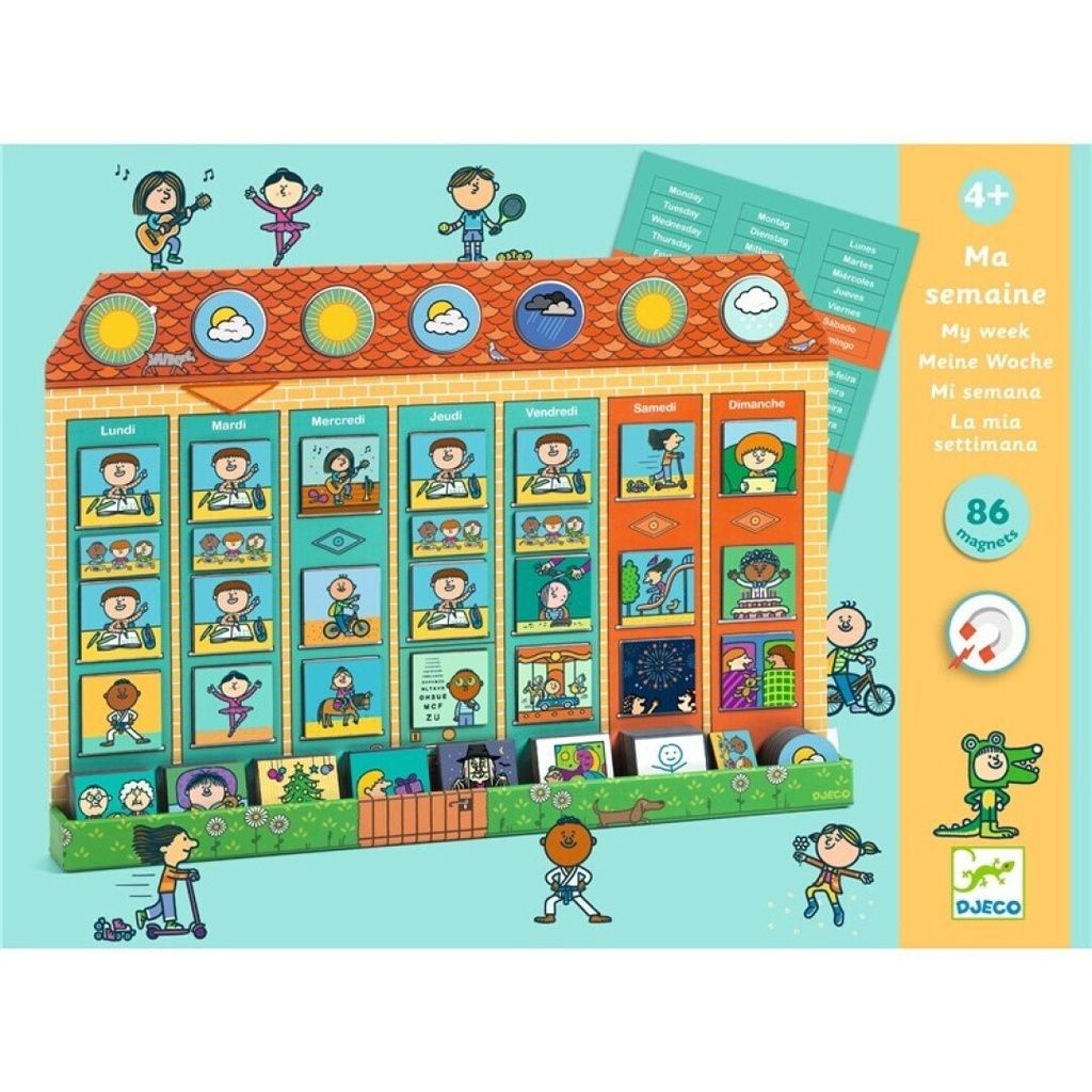 Tablero Magnético Educativo - Mi Semana - Djeco