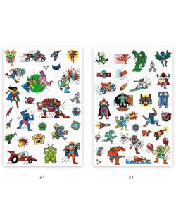 Tatouages Héros Vs Méchants - Djeco