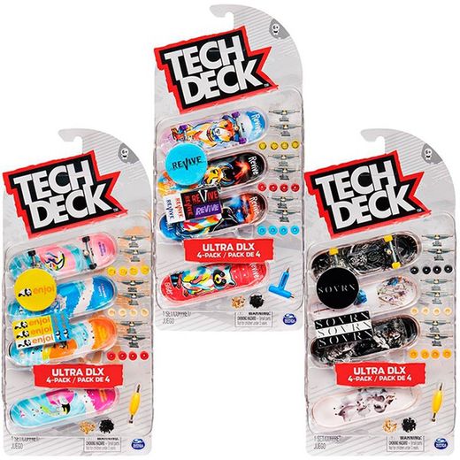 Tech Deck Pack 4 Monopatines