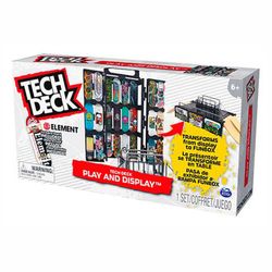 Tech Deck - Скейт-парк - Играйте и демонстрируйте скейтборд для пальцев, трансформируемые рампы и футляр с накладкой на палец