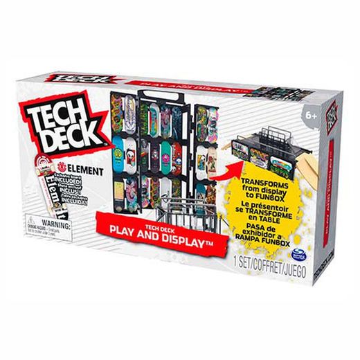 Tech Deck - Скейт-парк - Играйте и демонстрируйте скейтборд для пальцев, трансформируемые рампы и футляр с накладкой на палец