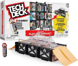 Tech Deck - Скейт-парк - Играйте и демонстрируйте скейтборд для пальцев, трансформируемые рампы и футляр с накладкой на палец