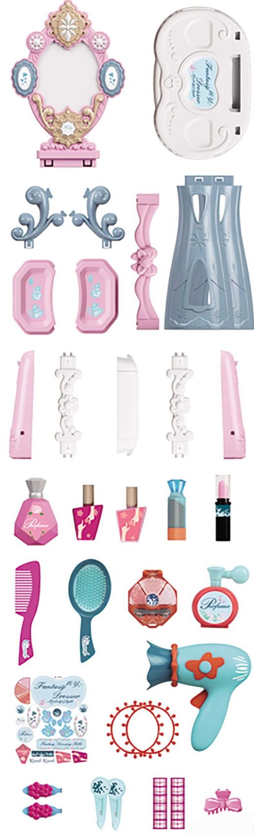 Туалетный столик с 30 аксессуарами, светом и звуком