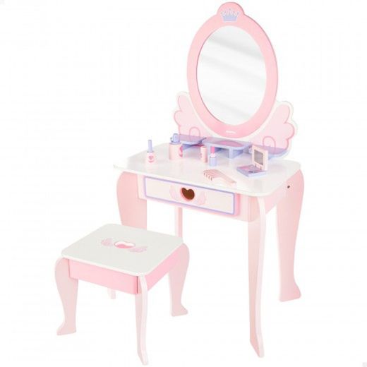 Tocador infantil de madera con silla – Woomax