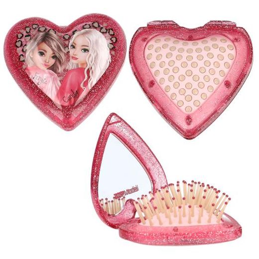 Top Model - Spazzola pieghevole a forma di cuore - Assortiti