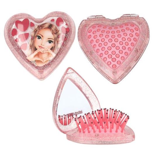 Top Model - Spazzola pieghevole a forma di cuore - Assortiti
