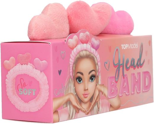 Top Model - Beauty And Me - Cinta De Pelo Con Corazones De Peluche