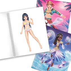 Топ-модель - Создай свою топ-модель - Книжка-раскраска и наклейки - Фантазийная модель