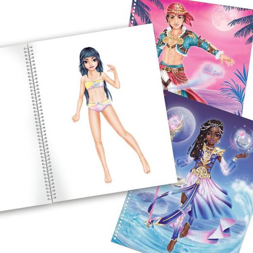 Топ-модель - Создай свою топ-модель - Книжка-раскраска и наклейки - Фантазийная модель