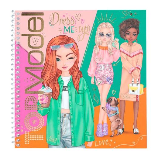 Top Model - Cuaderno Con Calcomanías - Dress Me Up