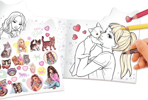 Top Model - Kitty Libro Para Colorear Kitty And Doggy