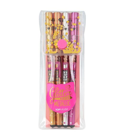 Top Model - Set Penne Gel - 4 Colori Metallici