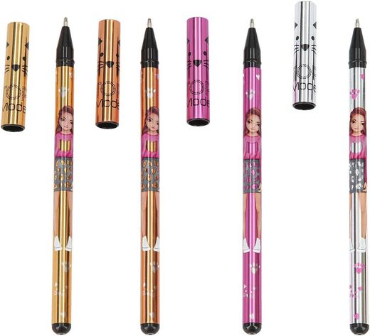 Top Model - Set Penne Gel - 4 Colori Metallici