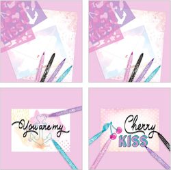 Top Model - Set di lettere e lettering Dee