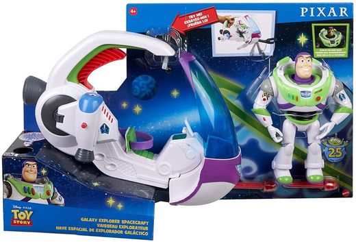 Toy Story Buzz Lightyear con Nave Espacial de Explorador Galáctico