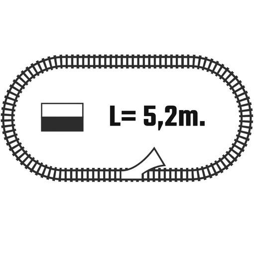 Renfe AVE Elektrozug mit Bahnhof und Gleisausrichtungssystem