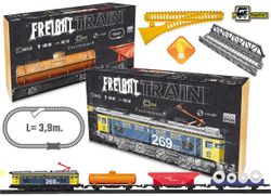 Tren Eléctrico Renfe Mercancías con Luz + Puente y Encarrilador