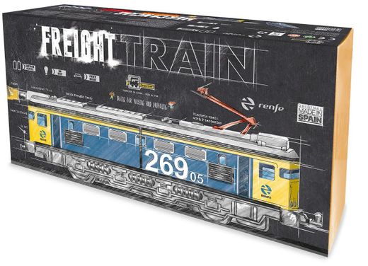 Tren Eléctrico Renfe Mercancías con Luz + Puente y Encarrilador