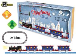 Tren Eléctrico The Christmas Train con Luz y Árbol de Navidad