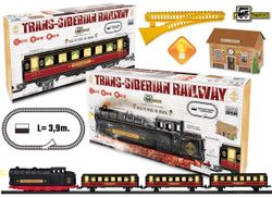 Tren Eléctrico Trans-Siberian con Luz + Estación y Encarrilador