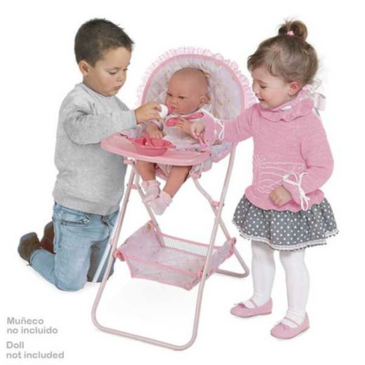 Chaise haute pliante rose - DeCuevas