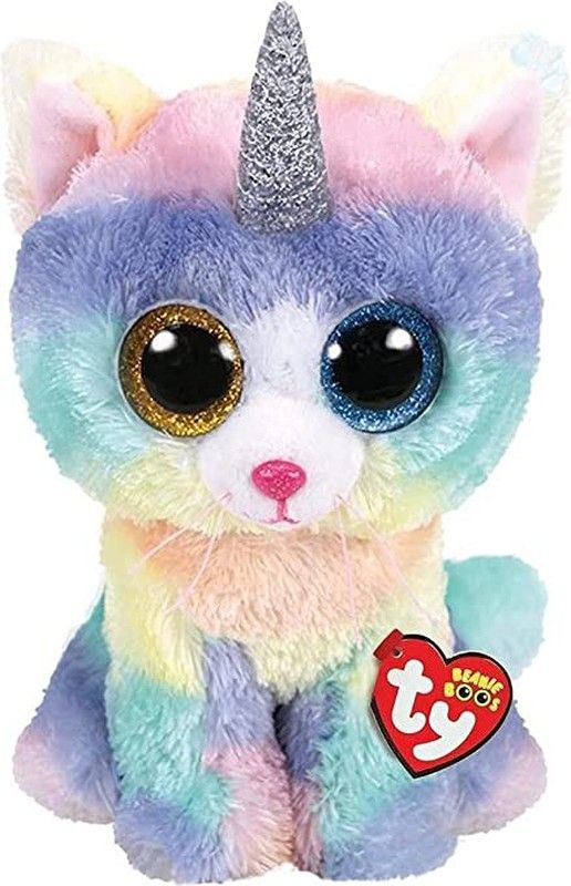 TY Peluche Heather Gato Unicornio 15 — Juguetesland