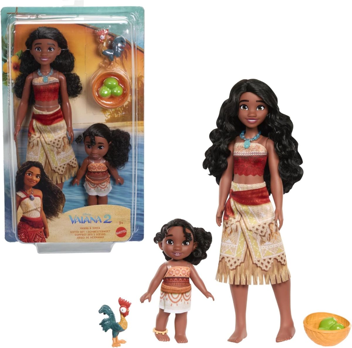 Vaiana 2 - Pack 2 Muñecas Hermanas
