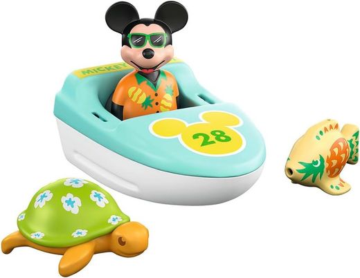 Passeio de barco com Mickey - Playmobil 1.2.3 Aqua Disney