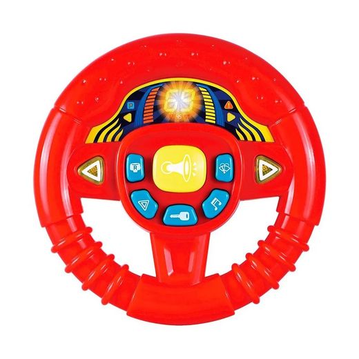 Volante Rojo para Bebé con Luces y Sonidos