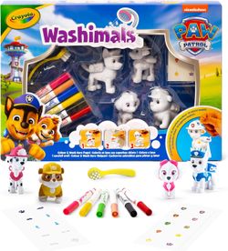 Conjunto de 4 animais de estimação da Patrulha Canina Washimals para colorir