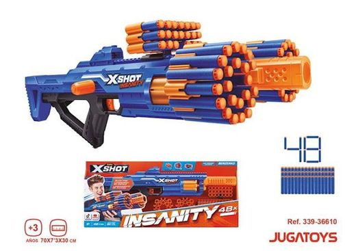 X-Shot Insanity Pistole - Berzerko 48 Darts
