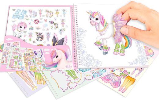 Ylvi - Dress Me Up - Quaderno con adesivi
