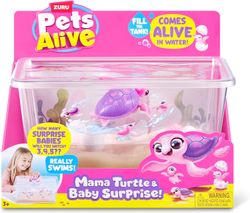 Zuru Pets Alive - Mamá Tortuga Con Bebés Sorpresa y Tanque